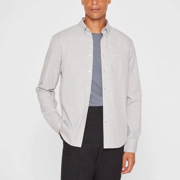 Long Sleeve Textured Button Down Shirt - Brand New - NEVER WORN - Quarry